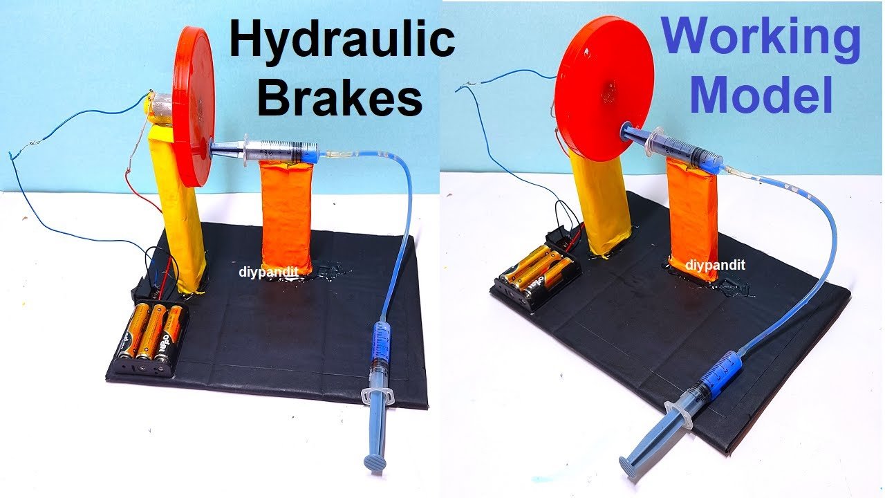 hydraulic-brakes-working-model-explanation