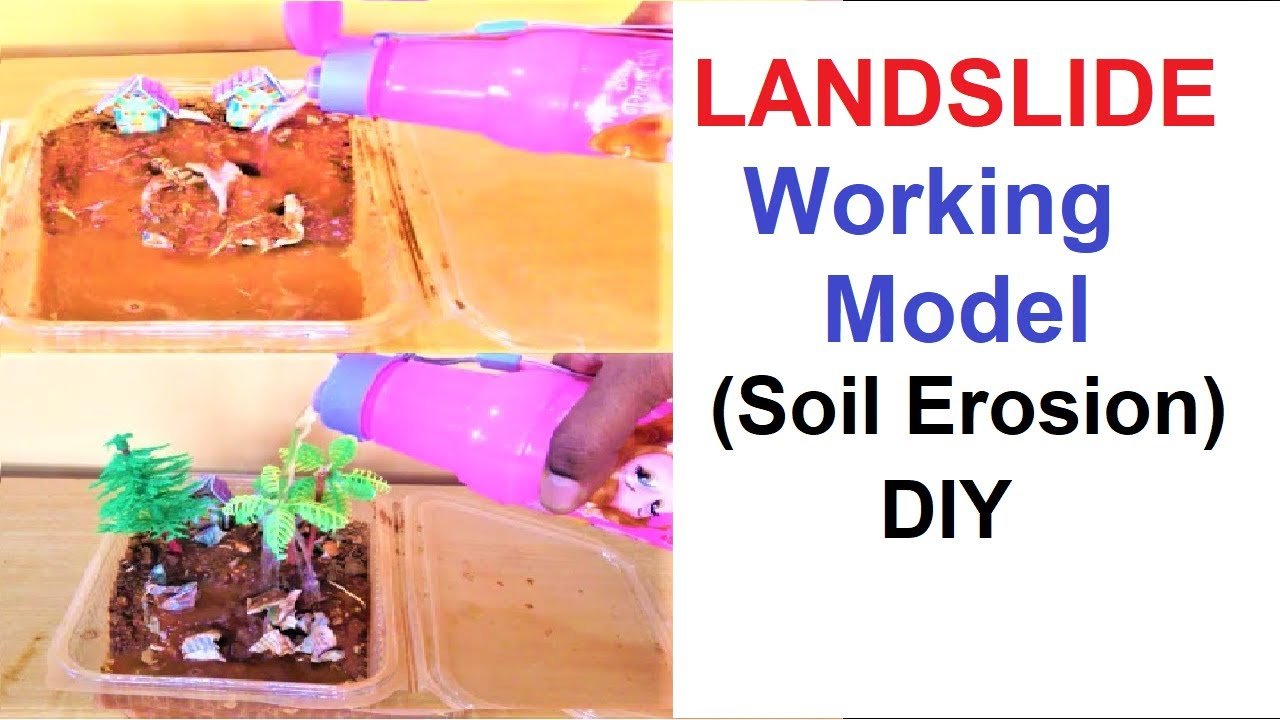 landslide or soil erosion working model