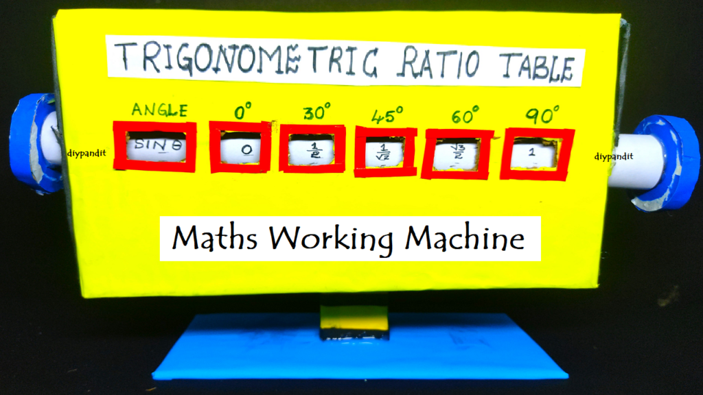 How To Make Trigonometric Ratios Table Working Model For Math’s ...