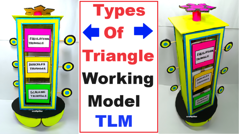 how to make types of triangle working model science exhibition ...