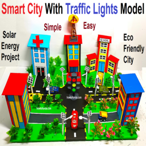 how to make smart city model with traffic lights powered by solar Circuit Diagram