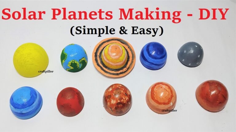 Making the solar system planets using thermocol balls – Free Science ...