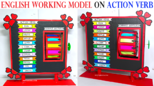 How To Make English Working Model On Action Verb English Tlm Project
