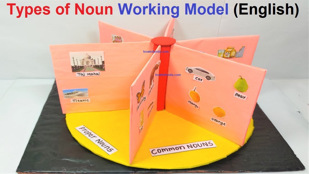 how to make 3D working model to demonstrate types of nouns - Science ...