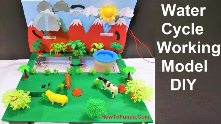 Water Cycle Working Model Cop How to make water cycle working model using a DC pump, vaporizer ...