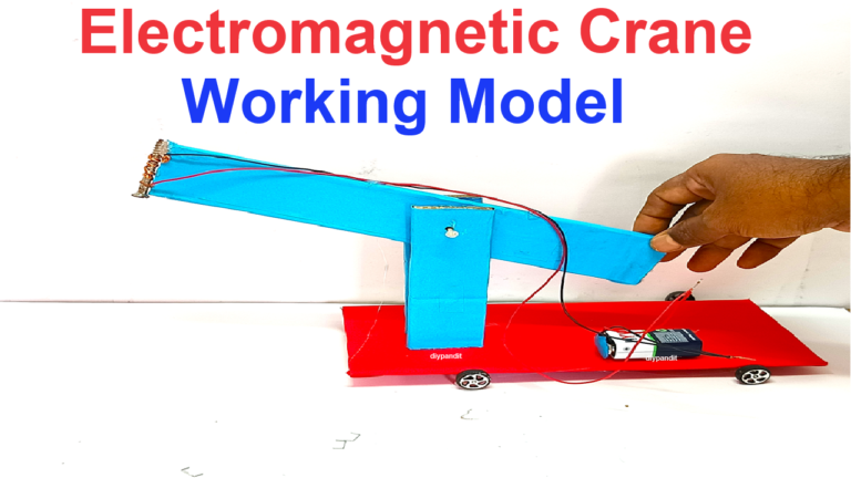 How to make Electromagnetic Crane Working Model - Science Projects ...