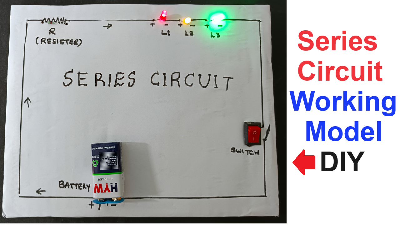 series circuit working model - diy - physics project - diypandit